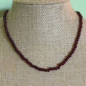 Elegant Natural Garnet Necklace